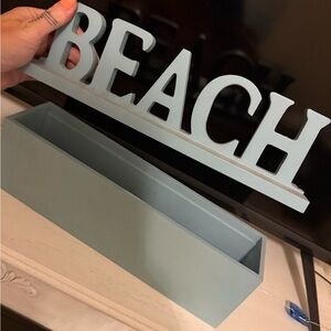 Hobby Lobby Blue 'BEACH' Decorative Sign